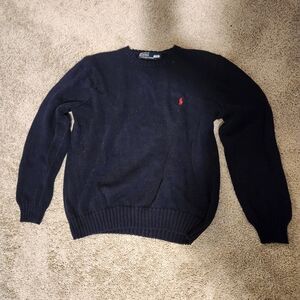Polo by Ralph Lauren Classic Blue Crewneck Sweater